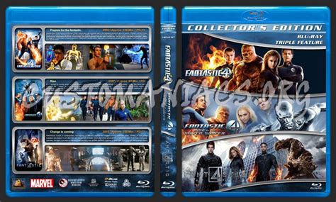 Fantastic 4 Triple Feature Blu Ray Cover Dvd Covers And Labels By