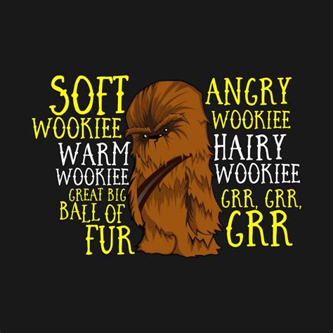 An Angry Wookie With The Words Harry Gry And Furr On It