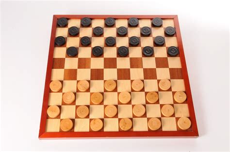 Inlaid 10 X 10 Draughts Board Checkers And 8 X 8 Chess Board Chess