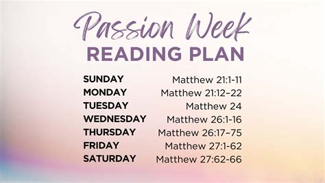 Cfc Blog Passion Week Bible Reading Plan