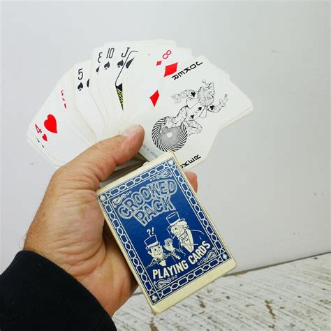 Vintage The Crooked Pack Playing Cards Ephemera Deck Regal Etsy