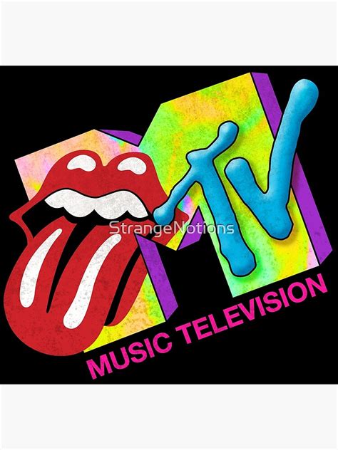 Colorful Mtv Music Television Classic 80s Logo Art Print For Sale By