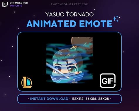 Yasuo Animated Twitch Emote Tornado Yasuo Emote League Of Legends