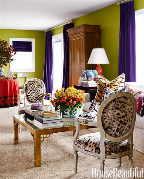 Purple And Green Living Room Ideas