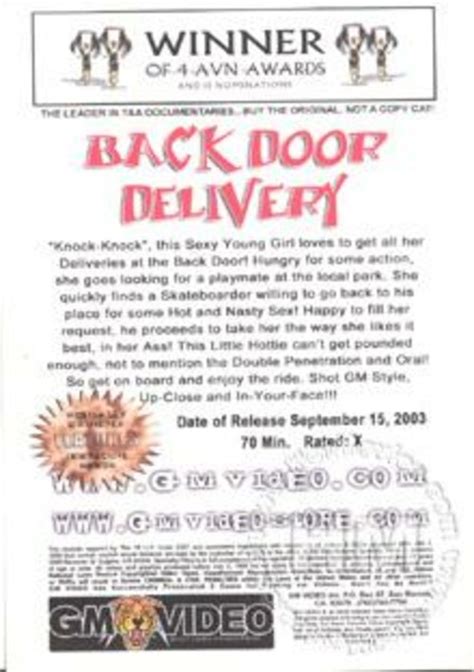 nasty amateur 1st timers volume 22 back door delivery gm video adult dvd empire