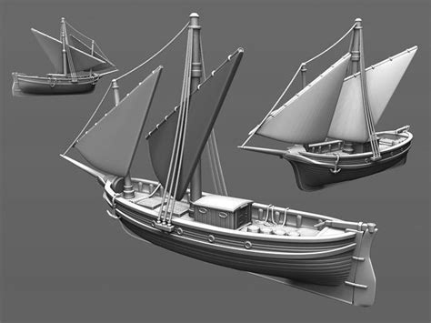 17th Century Sailing Ship 3d Model 3d Printable Cgtrader