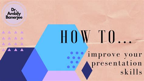 how to improve your presentation skills youtube
