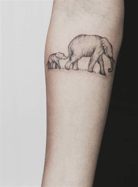 Mum And Baby Elephant Tattoo Trendy Tattoos Ink Tattoo Tattoos For