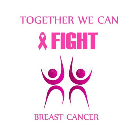 i can fight breast cancer poster with pink ribbon stock vector illustration of graphic cancer
