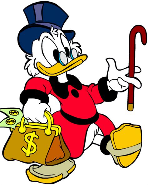 Uncle Scrooge Diving In Money