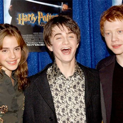 Emma Watson Daniel Radcliffe And Rupert Grint From Harry Potter Red