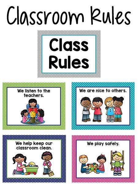 Pre K Classroom Rules Preschool Classroom Rules