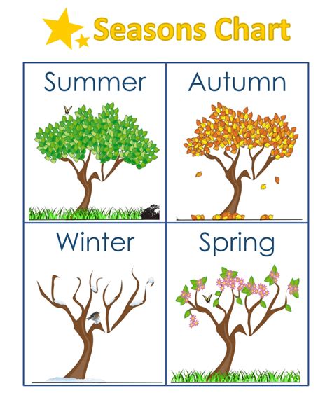 Free 4 Seasons Printables Printable Templates