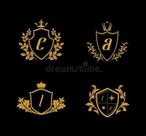Luxury Crest Logo Golden Crest Logo Kingdom Logo Royalty Free