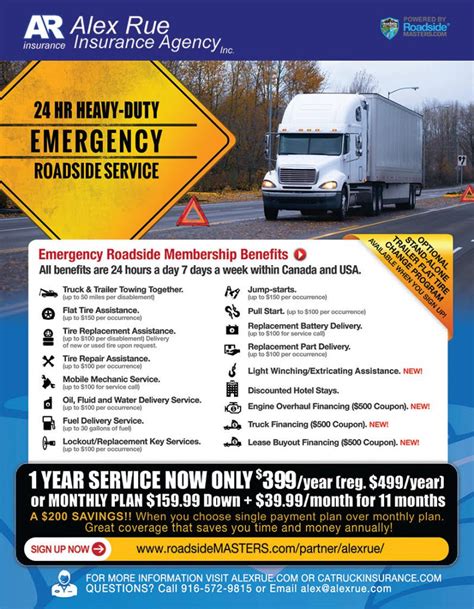Truck Roadside Assistance Ca Truck Insurance