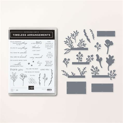 Timeless Arrangements Stamp And Die Bundle By Stampin Up
