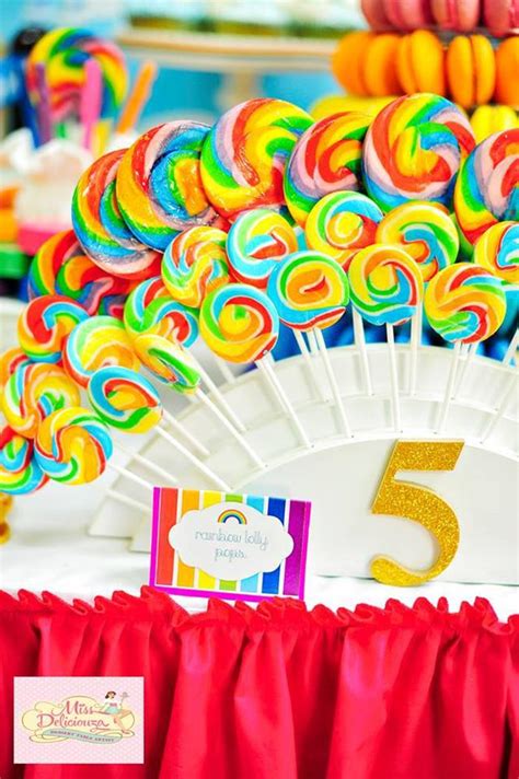 Kara S Party Ideas Girly Rainbow 5th Birthday Party With Tons Of Fun Ideas Via Kara S Party