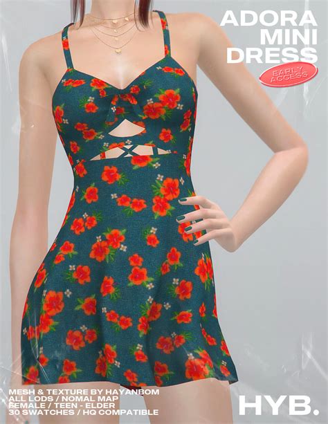 Sims 4 Adora Mini Dress The Sims Book