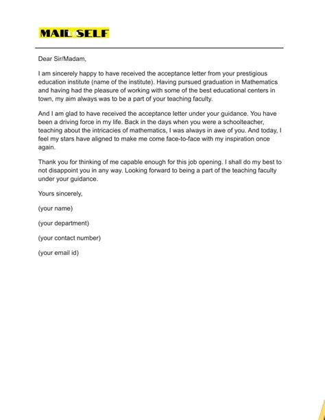 Thank You Letter To Principal From Student Teacher How To Templates