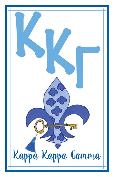 Kappa Kappa Gamma Logo Poster Playalday