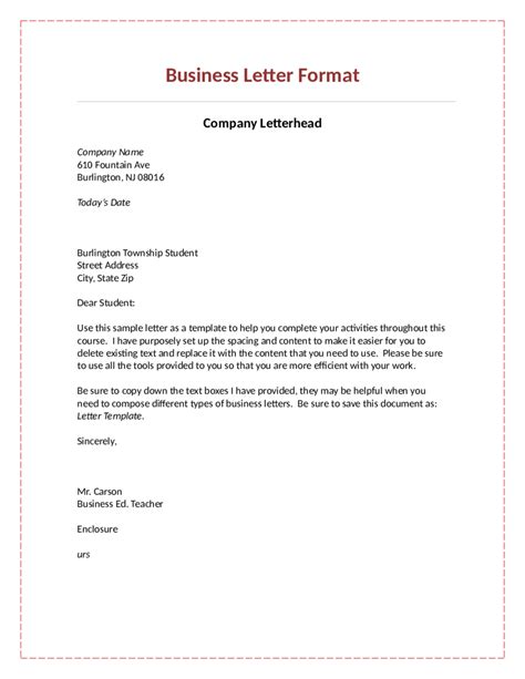 official letter format gplusnick