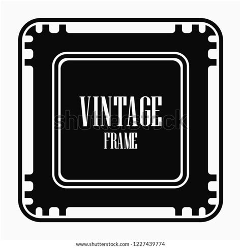 Art Deco Vintage Border Frame Retro Stock Vector Royalty Free 1227439774