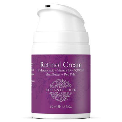 Retinol Cream For Face And Eyes Anti Aging Botanic Tree Cosmetics