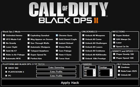 Call Of Duty Black Ops 2 Hacks