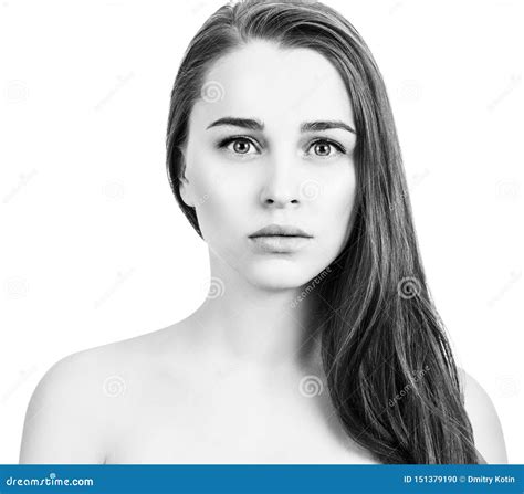 Young Woman With Perfect Skin Stock Photo Image Of Beautiful Front