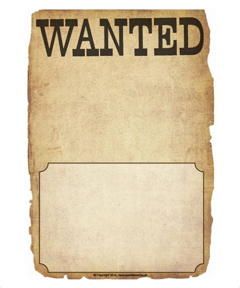 Free Wanted Poster Template Printable FREE PRINTABLE TEMPLATES