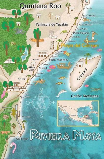 Maps Of Playa Del Carmen And Riviera Maya
