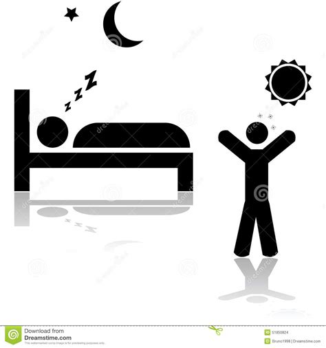 Sleeping And Waking Up Stock Illustration Illustration Of Human 51850824