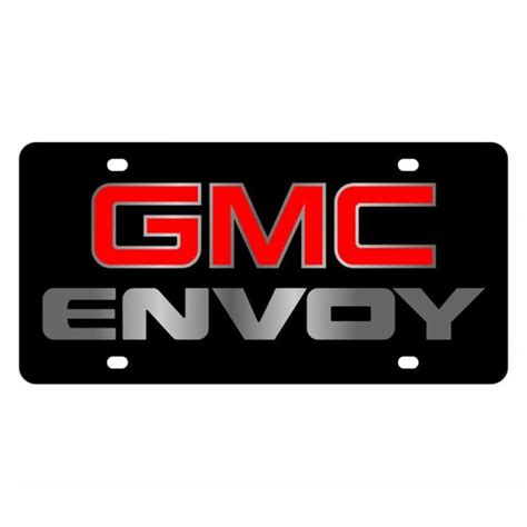 Eurosport Daytona® 3609 1 Gm Black License Plate With Silver Gmc