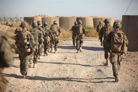 Marines Aid Afghan Soldiers In Securing Area
