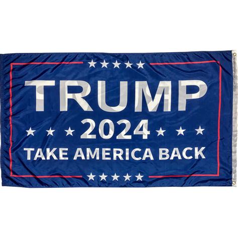 Trump 2024 Take America Back Flag - 3 x 5 ft Dbl Sided Outdoor