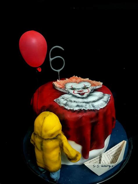 Echo S 6th Birthday Cake Horror Themed It Pennywise Clown Cake