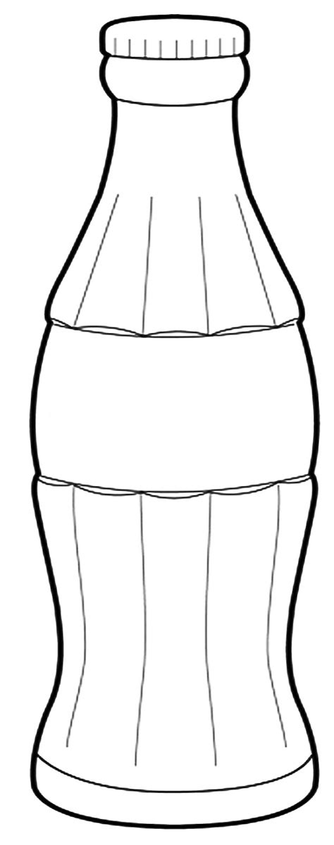 Images for schools and education teaching materials. Coca Cola Bottle - Free Coloring Pages