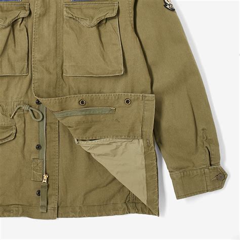 Polo Ralph Lauren Military M65 Patched Jacket Soldier Olive End