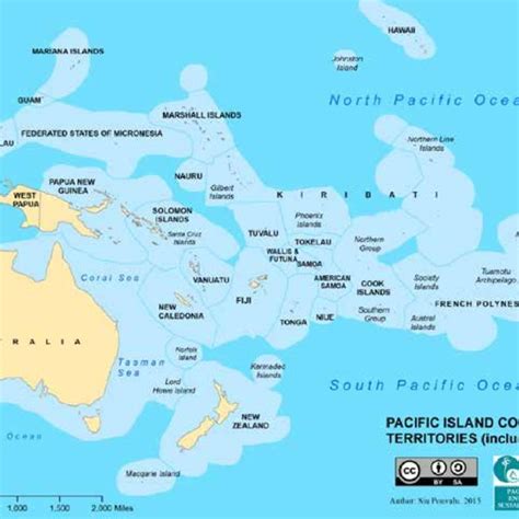 Pacific Island Countries And Territories Picts Including Eezs