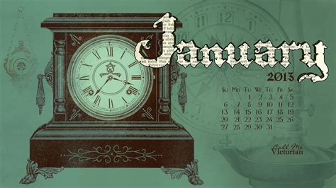 January 2013 Desktop Calendar Wallpaper Call Me Victorian