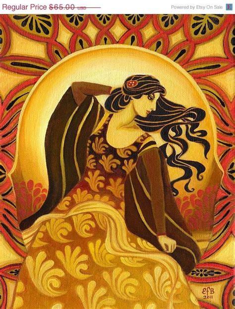 Madame Soleil 16x20 Poster Fine Art Print Pagan Mythology Art Nouveau
