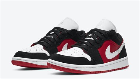 Jordan 1 Low Chicago Black Gym Red Dc0774 016 The Sole Womens