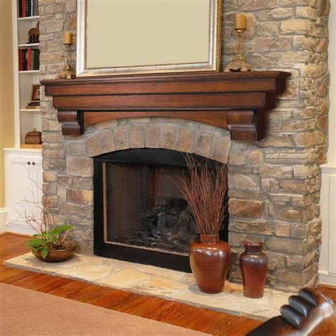 Pictures Of Stone Fireplaces With Wood Mantels Fireplace Mantels