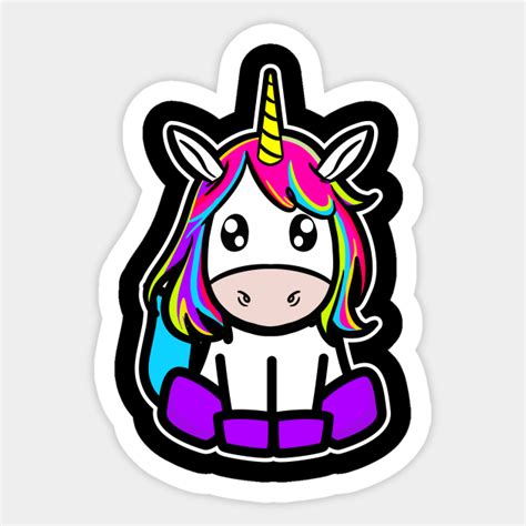 Kawaii Unicorn Kawaii Unicorn Sticker Teepublic