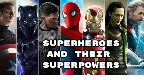 Superheroes And Their Superpowers Youtube