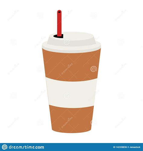 Ice Coffee To Go Cup Stock Vector Illustration Of Cafe