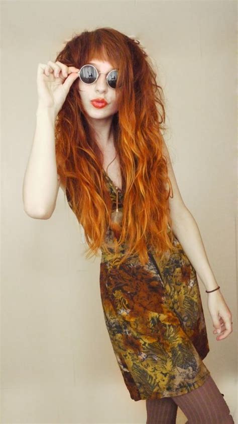 Nadia Esra 💋 Redhead Long Hair With Bangs Hairstyles With Bangs