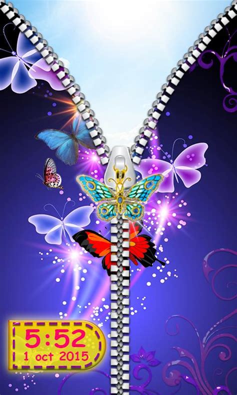 Butterfly Zipper Lock Screen Apk Download Free