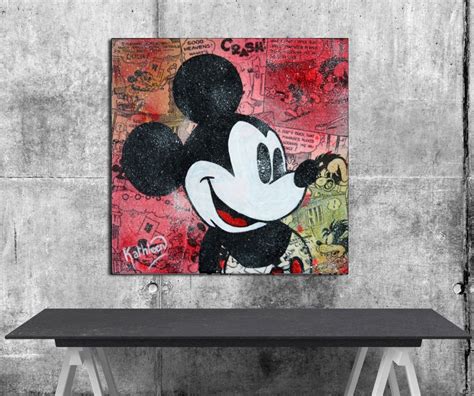 Mickey Mouse Art Print Mickey Mouse Artwork Print Andy Etsy