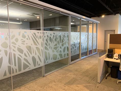 frosted vinyl conference room glass wall office window film designs window brands